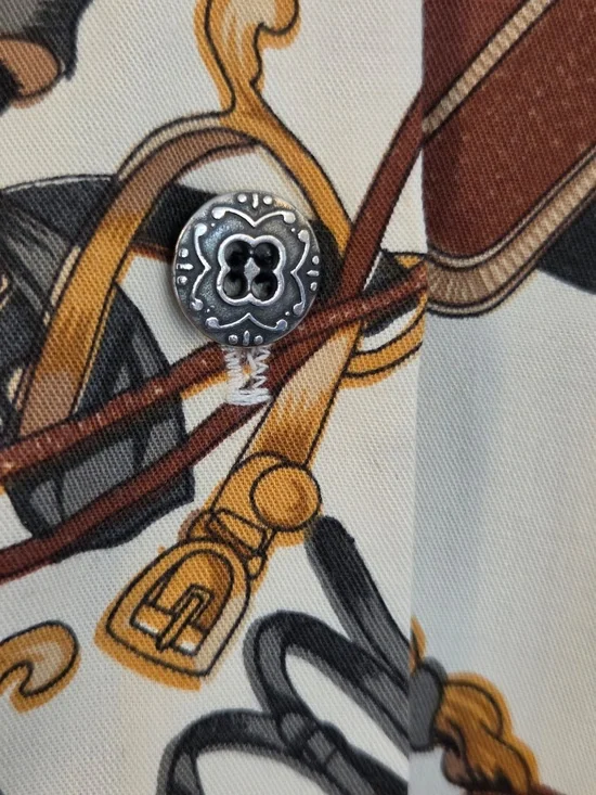 Vintage Dorlene button down shirt women's size 10 equestrian western cowgirl - Picture 6 of 10